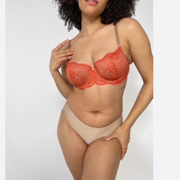 NWT thirdlove Lace Balconette Bra in Paprika 38F - Picture 4 of 6